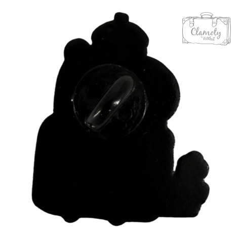 Metalowa Przypinka Kapibara Z Gęsią Capybara With A Goose Pin