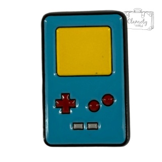 Metalowa Przypinka Turkusowy Gameboy Gamer Gra Pin