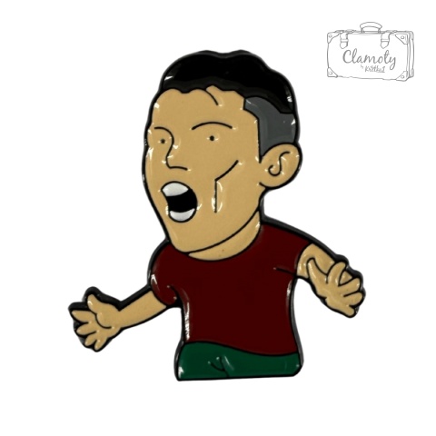 Metalowa Przypinka Christiano Ronaldo Piłkarz Footballer Pin
