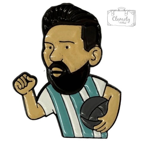 Metalowa Przypinka Messi Piłkarz Footballer Pin