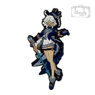Metalowa Przypinka Genshin Impact Anime Gra Focalors Furina Pin