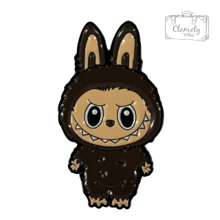 Metalowa Przypinka Potworek Monster Laleczka Labubu Pin