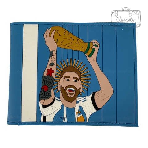 Portfel Wallet Rozkładany Messi 10 Argentyna Niebiesko Biały