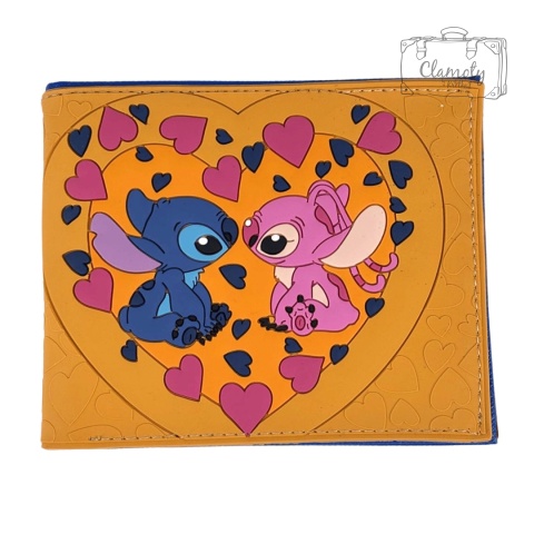 Portfel Wallet Rozkładany Stitch & Angel Bajka Zółto Niebieski