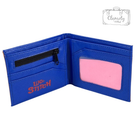 Portfel Wallet Rozkładany Stitch & Angel Bajka Zółto Niebieski