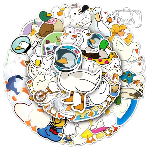 Zestaw Naklejek Wlepki StickerBomb Zabawne Kaczki N667