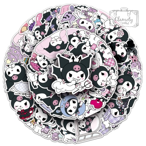 Zestaw Naklejek Wlepki StickerBomb Kuromi Sanrio Hello Kitty N668