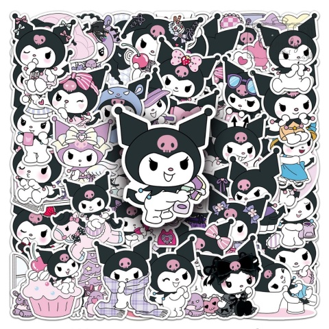 Zestaw Naklejek Wlepki StickerBomb Kuromi Sanrio Hello Kitty N668