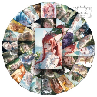 Zestaw Naklejek Wlepki StickerBomb Anime Dziewczyny Elfy Manga N674