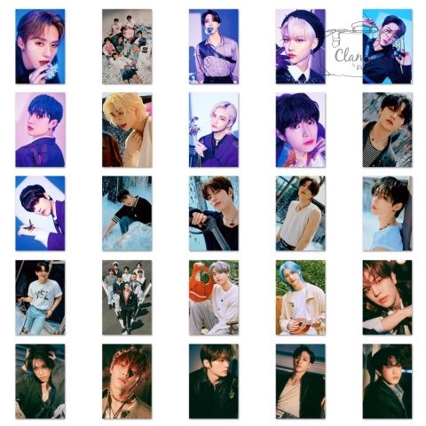 Zestaw Naklejek Wlepki StickerBomb Kpop Photocard Boysband N675
