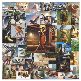 Zestaw Naklejek Wlepki StickerBomb Italian Brainrot postacie N678