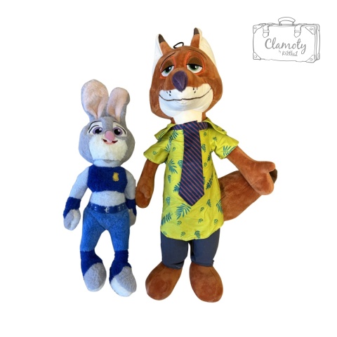 Maskotka Pluszak Zabawka Lis Welur Nick Wilde Zwierzogród 40cm