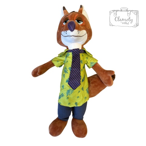 Maskotka Pluszak Zabawka Lis Welur Nick Wilde Zwierzogród 50cm