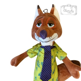 Maskotka Pluszak Zabawka Lis Welur Nick Wilde Zwierzogród 60cm