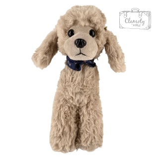 Maskotka Pluszowa Pluszak Zabawka Pies Piesek Pudelek Szary 35Cm