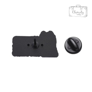 Metalowa Przypinka Gen X We Don't Care Napis Pin