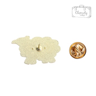 Metalowa Przypinka Owca Black Sheep Club Czarna Owca Pin