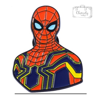 Metalowa Przypinka Marvel Spiderman Superbohater Kreskówki Pin
