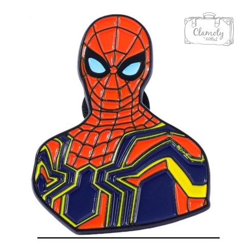 Metalowa Przypinka Marvel Spiderman Superbohater Kreskówki Pin