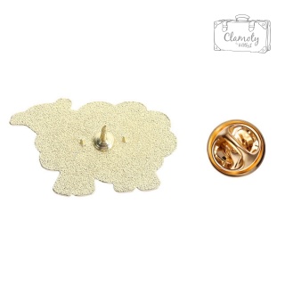 Metalowa Przypinka Czarny Mistyczny Magiczny Kruk Ptak Magia Pin