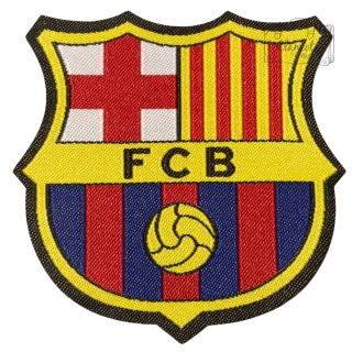 Naszywka Naprasowanka Termo Łatka FC Barcelona 6,5 x 6,5 Cm