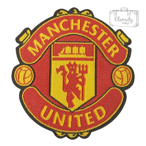 Naszywka Naprasowanka Termo Łatka Manchester United 7 x 6,5 Cm