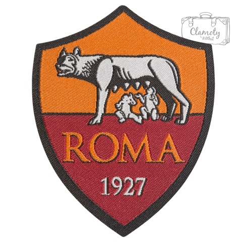 Naszywka Naprasowanka Termo Łatka AS Roma Football Club 8 x 6,5 Cm