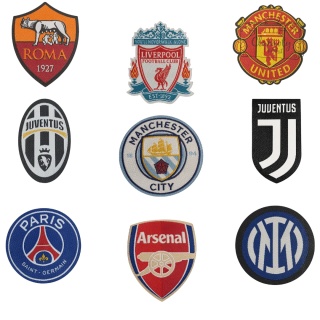 Naszywka Naprasowanka Termo Łatka Paris Saint Germain Club 7 x 7 Cm