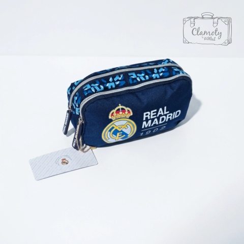 Piórnik Szkolny Do Szkoły Real Madryt 1902 Granatowy 25x15 Cm