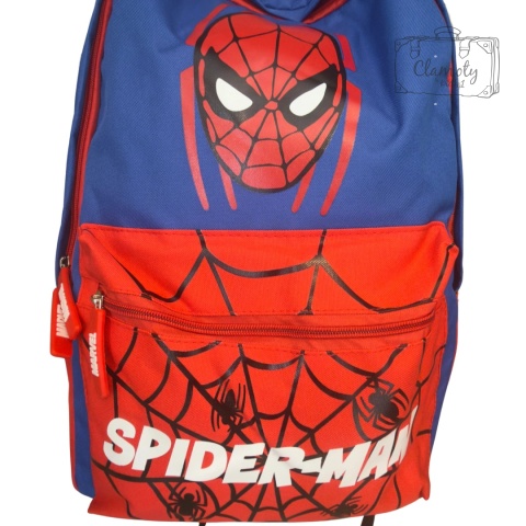 Plecak Szkolny Na Suwak Spiderman Marvel Czerwono Niebieski