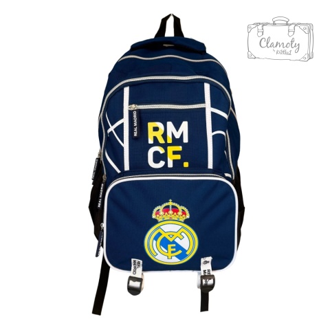 Plecak Szkolny Sportowy Piłkarski Real Madryt Granat RMCF 3 Komory