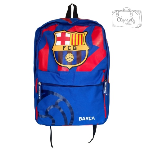 Plecak Szkolny Sportowy Piłkarski FC Barcelona Barca Czerwono Niebieski