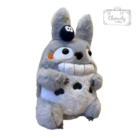 Maskotka Pluszak Zabawka Mój Przyjaciel Totoro Szara 25cm