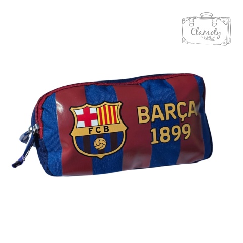 Piórnik Szkolny Do Szkoły FC Barcelona Barca 1899 Paski 25x15 Cm