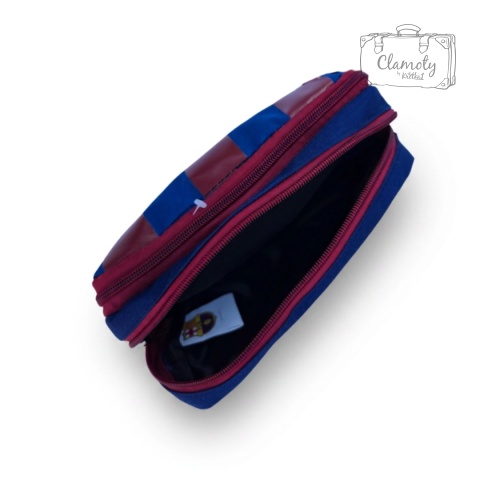 Piórnik Szkolny Do Szkoły FC Barcelona Barca 1899 Paski 25x15 Cm