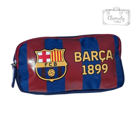 Piórnik Szkolny Do Szkoły FC Barcelona Barca 1899 Paski 25x15 Cm