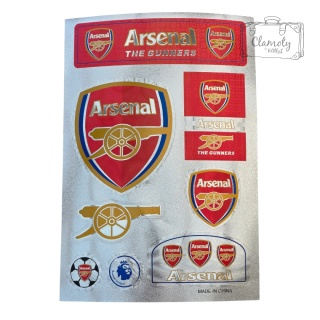 Zestaw Naklejek Naklejki Stickers Piłkarskie Arsenal Londyn