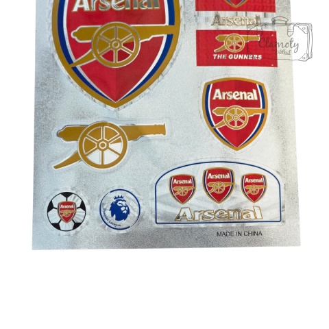 Zestaw Naklejek Naklejki Stickers Piłkarskie Arsenal Londyn