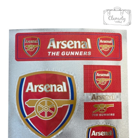 Zestaw Naklejek Naklejki Stickers Piłkarskie Arsenal Londyn
