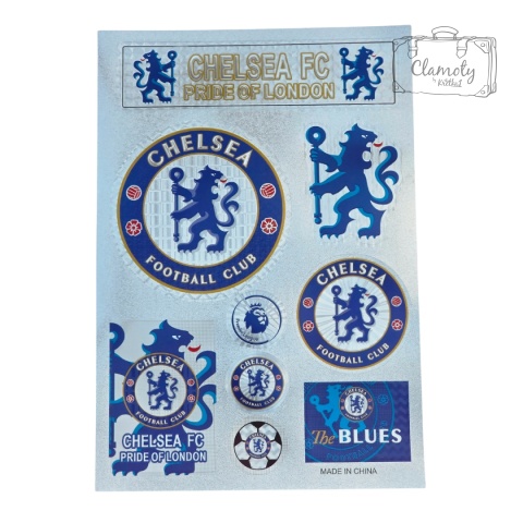 Zestaw Naklejek Naklejki Stickers Piłkarskie Chelsea Londyn FC