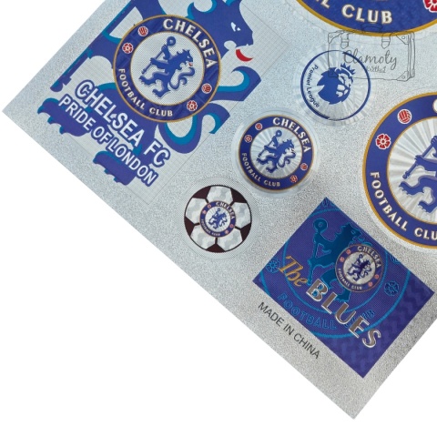 Zestaw Naklejek Naklejki Stickers Piłkarskie Chelsea Londyn FC
