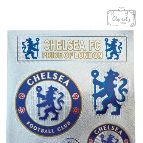 Zestaw Naklejek Naklejki Stickers Piłkarskie Chelsea Londyn FC