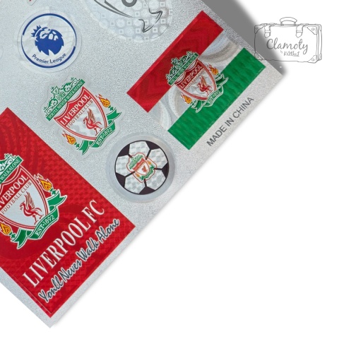 Zestaw Naklejek Naklejki Stickers Piłkarskie Liverpool FC