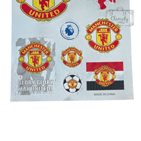 Zestaw Naklejek Naklejki Stickers Piłkarskie Manchester United
