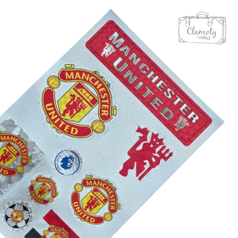 Zestaw Naklejek Naklejki Stickers Piłkarskie Manchester United
