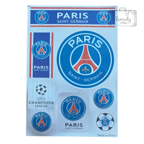 Zestaw Naklejek Naklejki Stickers Piłkarskie Paris Saint Germain PSG