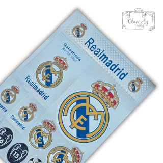 Zestaw Naklejek Naklejki Stickers Piłkarskie Real Madryt