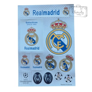Zestaw Naklejek Naklejki Stickers Piłkarskie Real Madryt