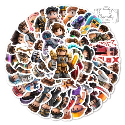 Zestaw Naklejek Wlepki StickerBomb VR Gra Roblox Postacie N681