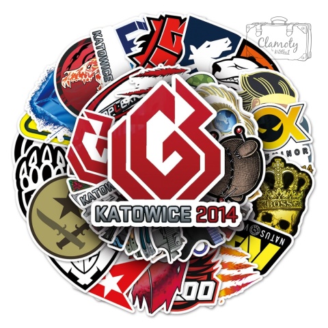 Zestaw Naklejek Wlepki StickerBomb Counter Strike Katowice Zawody N688